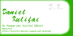 daniel kulifai business card